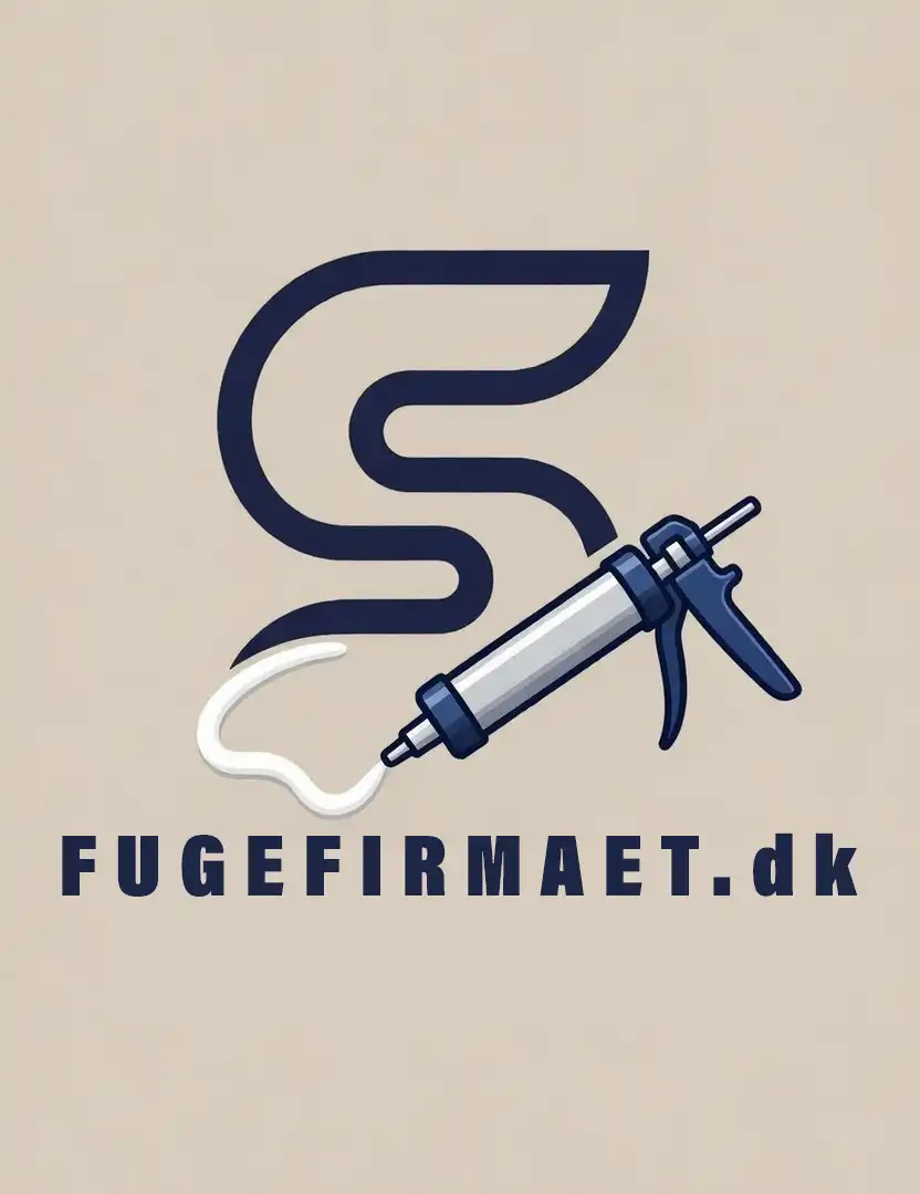 Logo med fugepistol og tekst